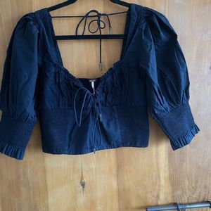Black Free People Blouse top